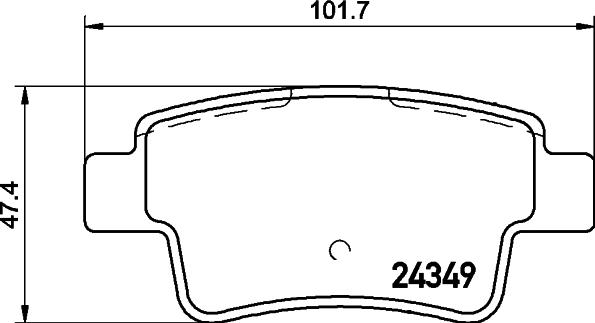 HELLA 8DB 355 015-861 - Jarrupala, levyjarru inparts.fi