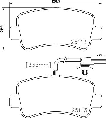 HELLA 8DB 355 015-301 - Jarrupala, levyjarru inparts.fi