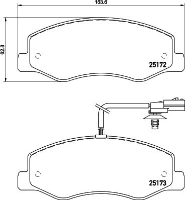 HELLA 8DB 355 015-311 - Jarrupala, levyjarru inparts.fi