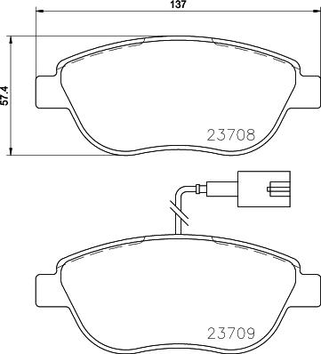 HELLA 8DB 355 015-791 - Jarrupala, levyjarru inparts.fi