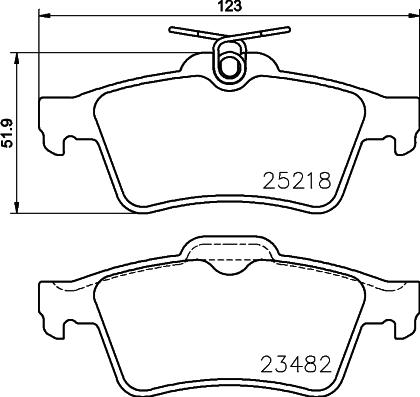 HELLA 8DB 355 015-741 - Jarrupala, levyjarru inparts.fi