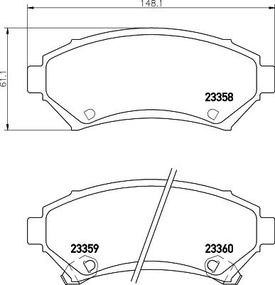 HELLA 8DB 355 016-951 - Jarrupala, levyjarru inparts.fi