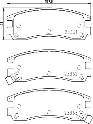 HELLA 8DB 355 016-961 - Jarrupala, levyjarru inparts.fi