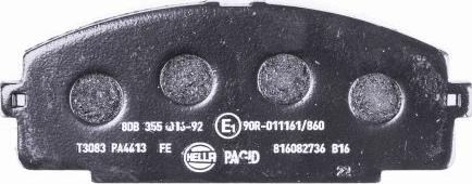 HELLA 8DB 355 016-921 - Jarrupala, levyjarru inparts.fi