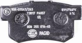 HELLA 8DB 355 016-451 - Jarrupala, levyjarru inparts.fi