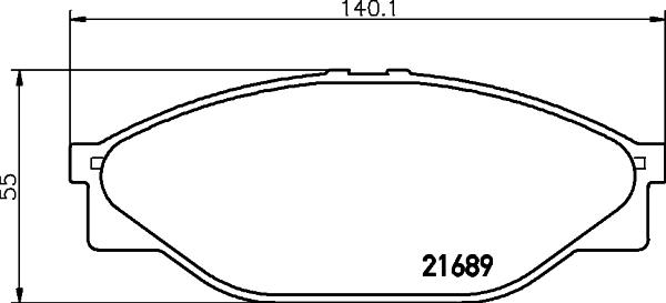 HELLA 8DB 355 016-411 - Jarrupala, levyjarru inparts.fi