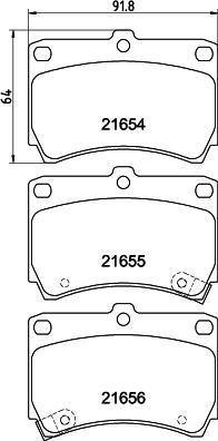 HELLA 8DB 355 016-431 - Jarrupala, levyjarru inparts.fi