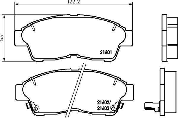 HELLA 8DB 355 016-421 - Jarrupala, levyjarru inparts.fi