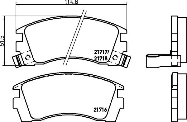 HELLA 8DB 355 016-551 - Jarrupala, levyjarru inparts.fi