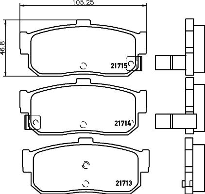 HELLA 8DB 355 016-561 - Jarrupala, levyjarru inparts.fi