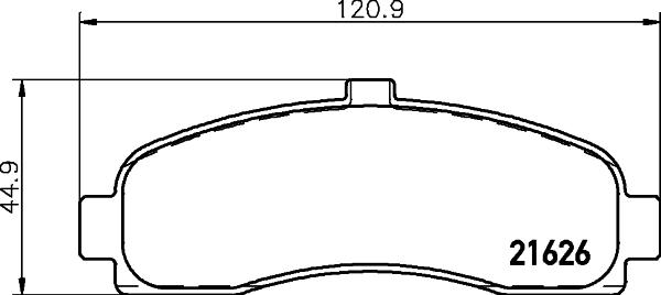 HELLA 8DB 355 016-501 - Jarrupala, levyjarru inparts.fi