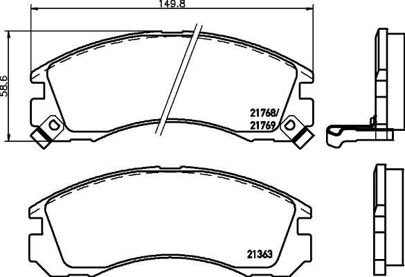 HELLA 8DB 355 024-561 - Jarrupala, levyjarru inparts.fi