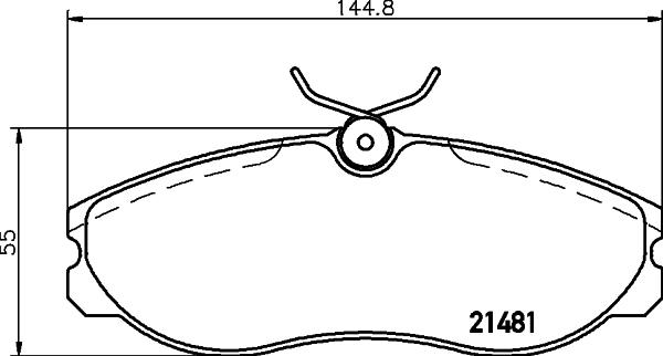 HELLA 8DB 355 016-651 - Jarrupala, levyjarru inparts.fi