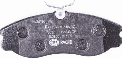 HELLA 8DB 355 016-651 - Jarrupala, levyjarru inparts.fi