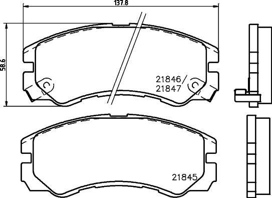 HELLA 8DB 355 016-611 - Jarrupala, levyjarru inparts.fi