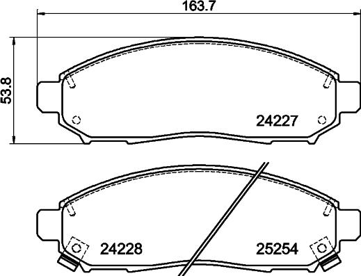 HELLA 8DB 355 016-121 - Jarrupala, levyjarru inparts.fi