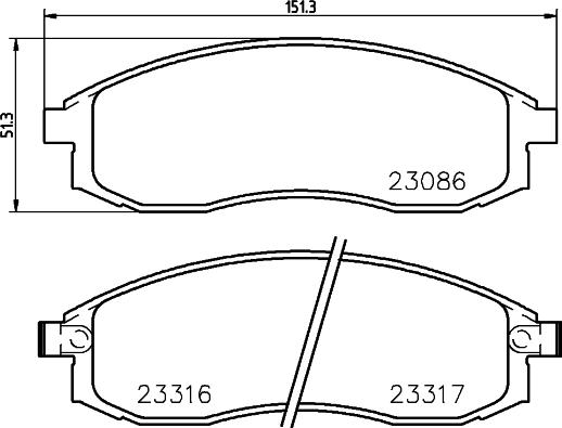 HELLA 8DB 355 016-891 - Jarrupala, levyjarru inparts.fi