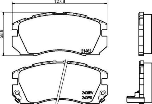 HELLA 8DB 355 016-881 - Jarrupala, levyjarru inparts.fi