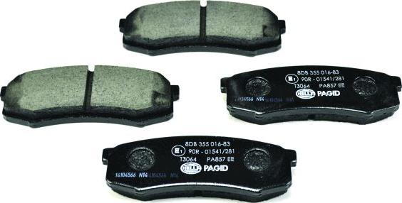 HELLA 8DB 355 016-831 - Jarrupala, levyjarru inparts.fi