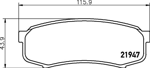 HELLA 8DB 355 016-831 - Jarrupala, levyjarru inparts.fi