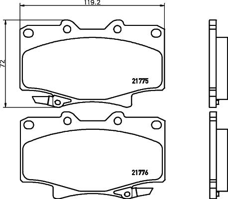 HELLA 8DB 355 016-871 - Jarrupala, levyjarru inparts.fi