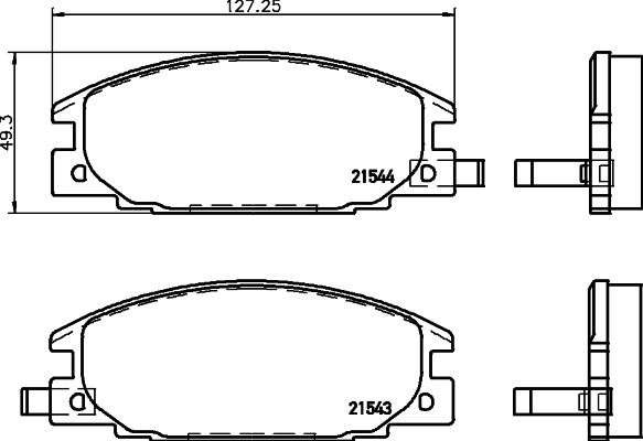 HELLA 8DB 355 016-341 - Jarrupala, levyjarru inparts.fi