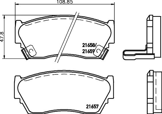 HELLA 8DB 355 045-011 - Jarrupala, levyjarru inparts.fi