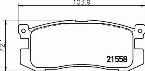 HELLA 8DB 355 016-361 - Jarrupala, levyjarru inparts.fi