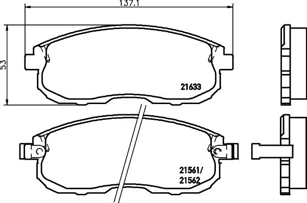 HELLA 8DB 355 016-381 - Jarrupala, levyjarru inparts.fi