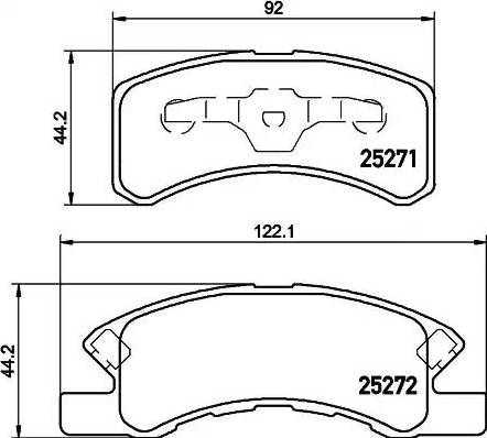 HELLA 8DB 355 016-211 - Jarrupala, levyjarru inparts.fi