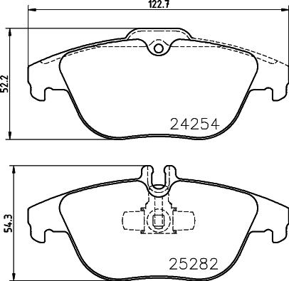 HELLA 8DB 355 016-281 - Jarrupala, levyjarru inparts.fi