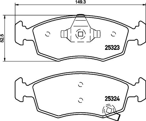 HELLA 8DB 355 016-231 - Jarrupala, levyjarru inparts.fi