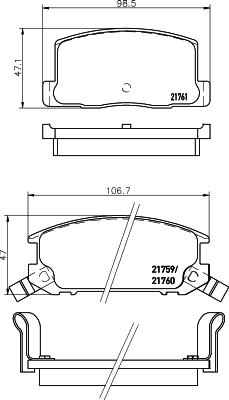 HELLA 8DB 355 016-741 - Jarrupala, levyjarru inparts.fi