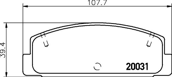 HELLA 8DB 355 026-731 - Jarrupala, levyjarru inparts.fi