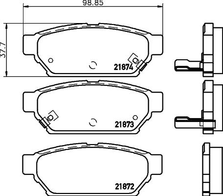 HELLA 8DB 355 024-581 - Jarrupala, levyjarru inparts.fi