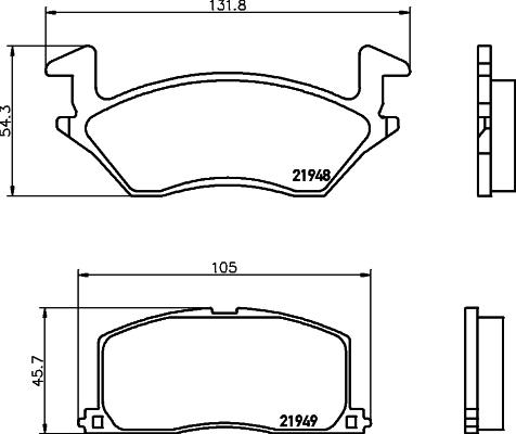 HELLA 8DB 355 016-781 - Jarrupala, levyjarru inparts.fi