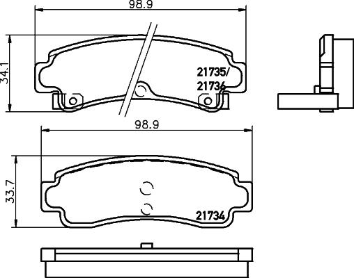 HELLA 8DB 355 016-731 - Jarrupala, levyjarru inparts.fi