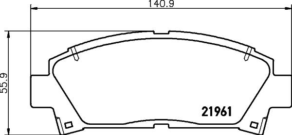 HELLA 8DB 355 016-721 - Jarrupala, levyjarru inparts.fi