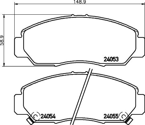 HELLA 8DB 355 010-981 - Jarrupala, levyjarru inparts.fi