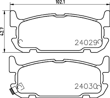 HELLA 8DB 355 010-931 - Jarrupala, levyjarru inparts.fi