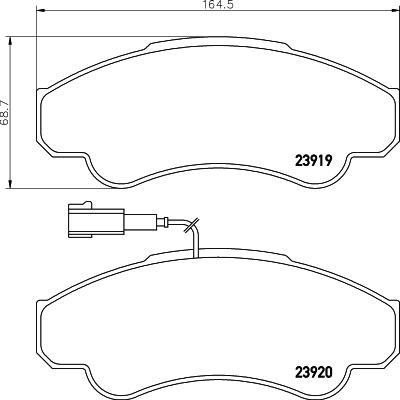 HELLA 8DB 355 010-401 - Jarrupala, levyjarru inparts.fi