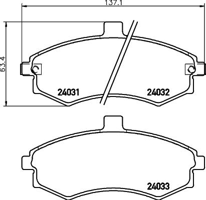 HELLA 8DB 355 010-481 - Jarrupala, levyjarru inparts.fi