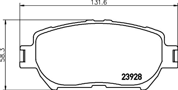 HELLA 8DB 355 010-431 - Jarrupala, levyjarru inparts.fi