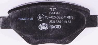 HELLA 8DB 355 010-551 - Jarrupala, levyjarru inparts.fi