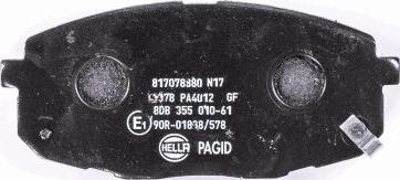 HELLA 8DB 355 010-611 - Jarrupala, levyjarru inparts.fi