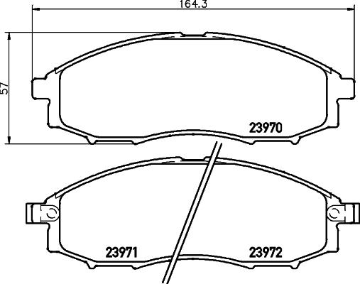 HELLA 8DB 355 024-261 - Jarrupala, levyjarru inparts.fi