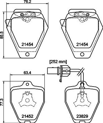 HELLA 8DB 355 010-191 - Jarrupala, levyjarru inparts.fi