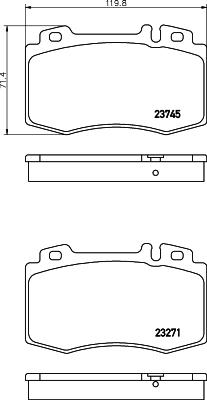 HELLA 8DB 355 010-101 - Jarrupala, levyjarru inparts.fi