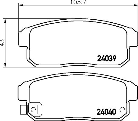 HELLA 8DB 355 010-891 - Jarrupala, levyjarru inparts.fi