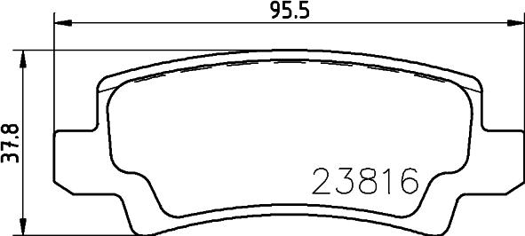 HELLA 8DB 355 010-841 - Jarrupala, levyjarru inparts.fi